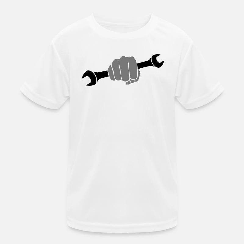 Clé à molette poing T-shirt sport Enfant