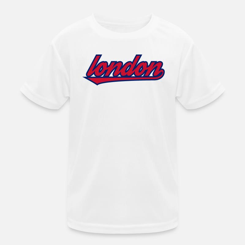 Sous-entendu rétro du script londonien T-shirt sport Enfant