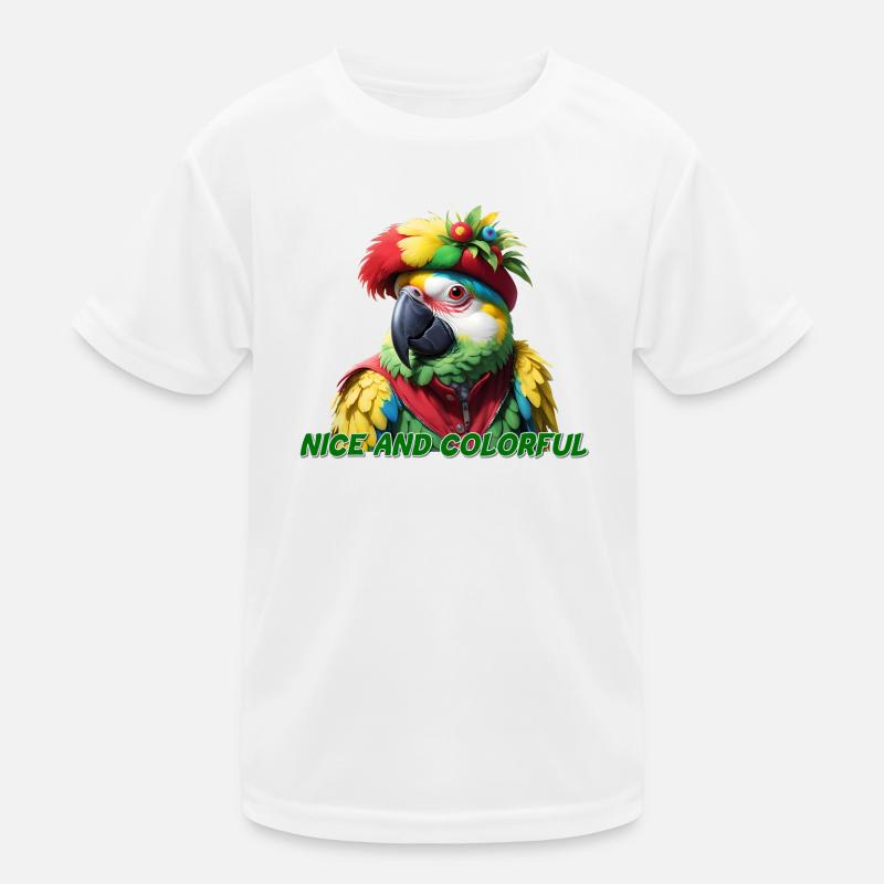 Papagei Kinder Funktions-T-Shirt