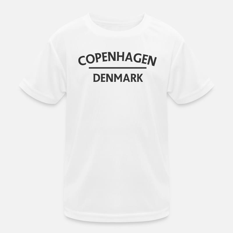 Copenhagen – Denmark Textdesign Kids Functional T-Shirt