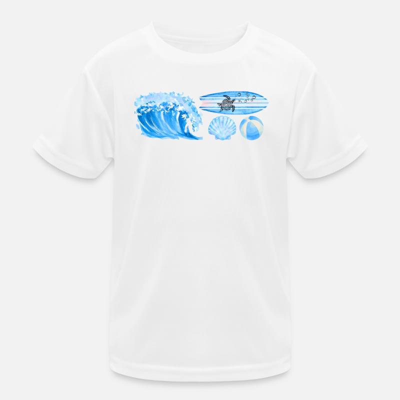 ocean vibe Kinder Funktions-T-Shirt