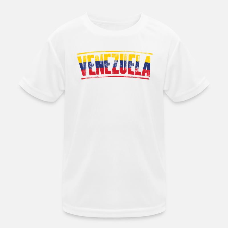 Mot-mot du drapeau du Venezuela T-shirt sport Enfant
