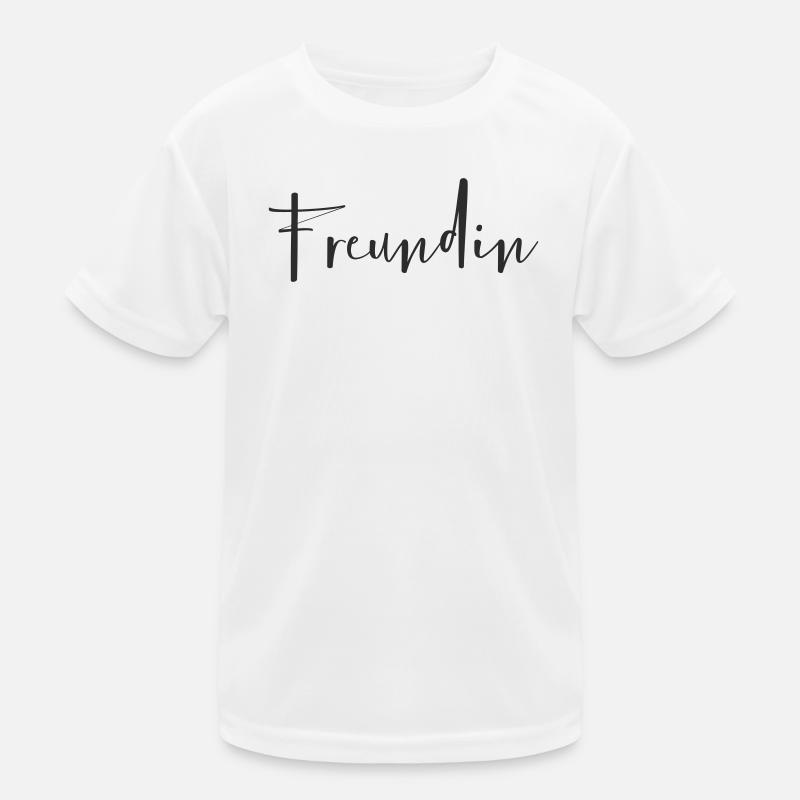 Girlfriend – Loving Text Design Kids Functional T-Shirt