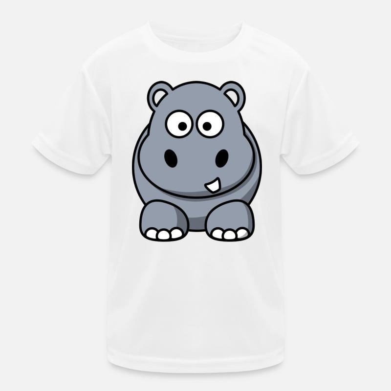 Nilpferd Kinder Funktions-T-Shirt