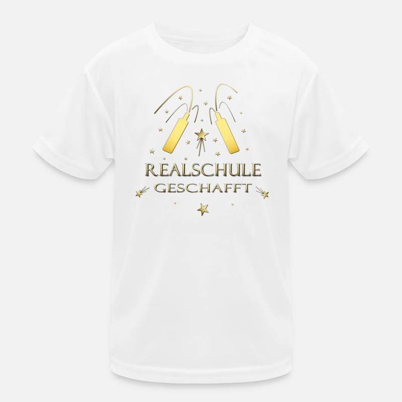 Realschule geschafft Realschulabschluss Kinder Funktions-T-Shirt