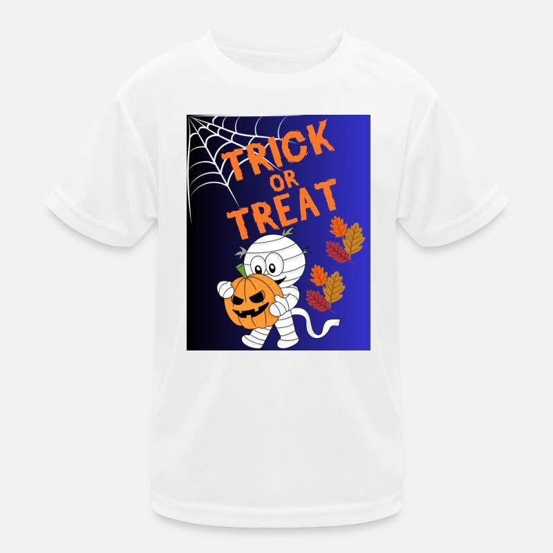 Trick oder Treat Mumie Kürbis Kinder Funktions-T-Shirt