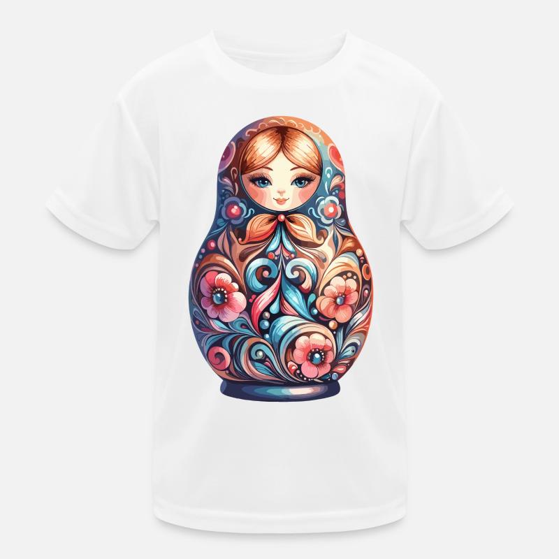 Matrjoschka klassisch original Geschenk Kinder Funktions-T-Shirt