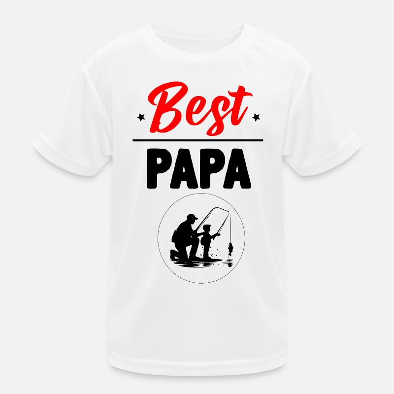 Bester Papa Kinder Funktions-T-Shirt