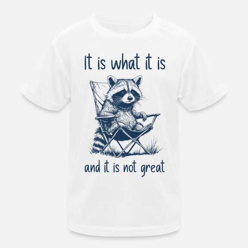 Drôle de raton laveur - c’est ce que c’est T-shirt sport Enfant