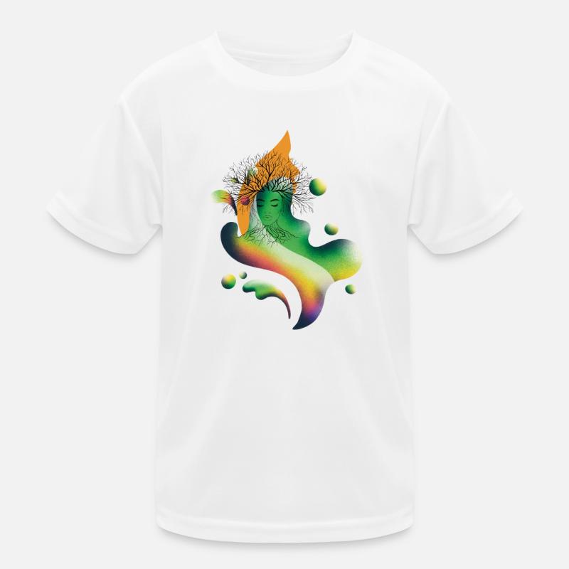 Tree Spirit Rainbow Bloom T-shirt sport Enfant
