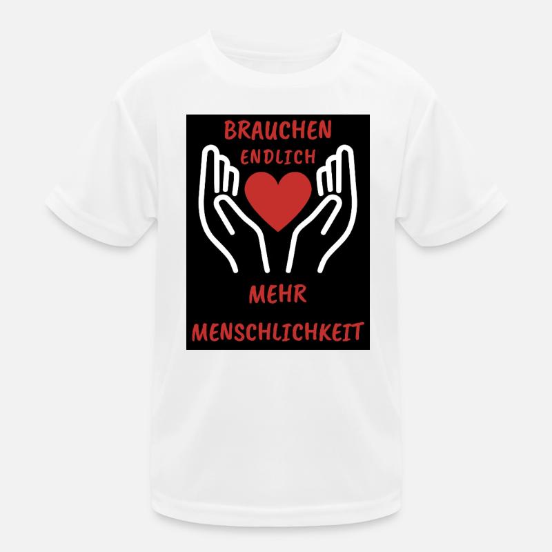 Conception d’un cœur et d’une main avec message T-shirt sport Enfant