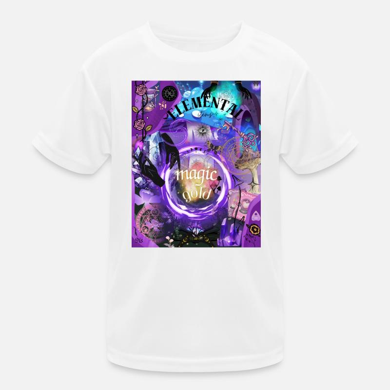 Elemental Magic Gold Kids Functional T-Shirt