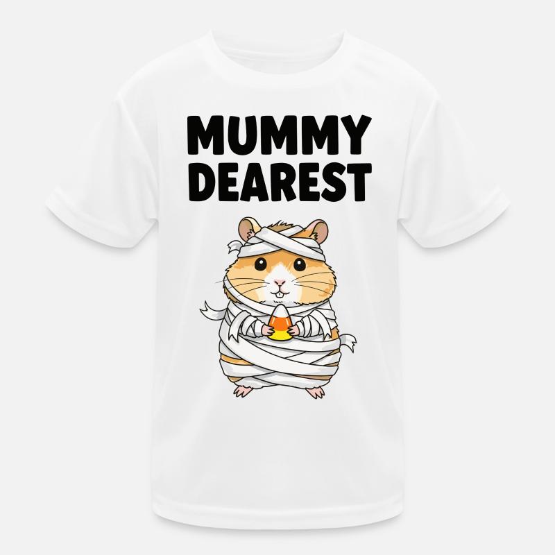 Mummy Dearest Hamster with Candy Corn Kids Functional T-Shirt