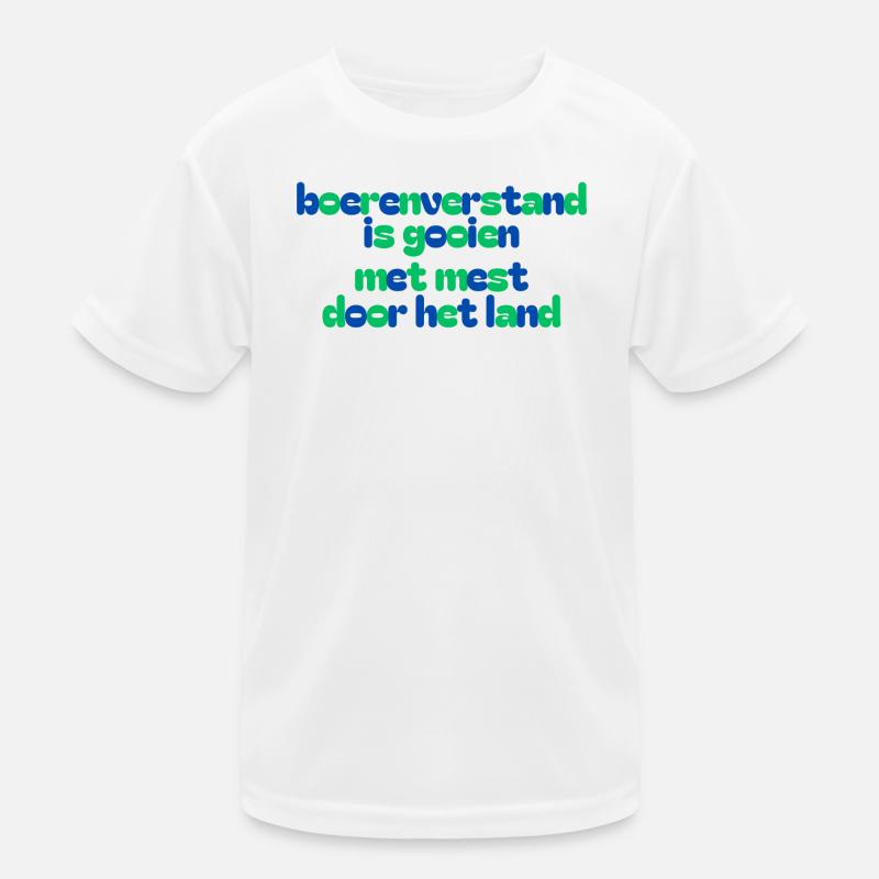 Bunte Landwirtschaftsslogan Kinder Funktions-T-Shirt