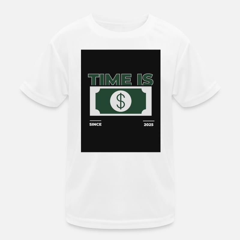 Zeit ist Geld – 2025 Design Kinder Funktions-T-Shirt