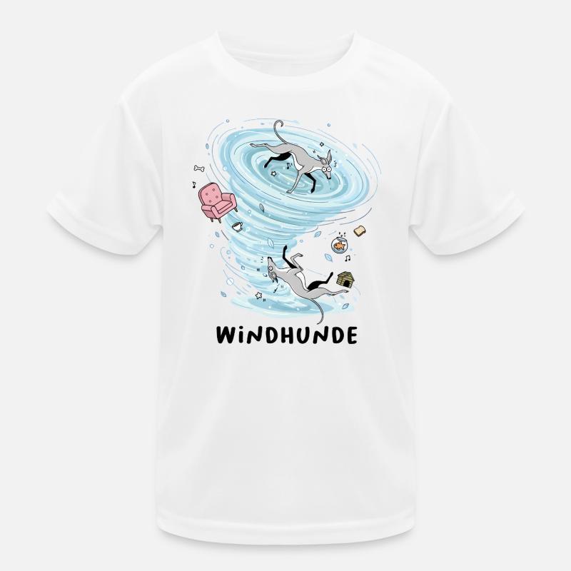 Windhunde Kinder Funktions-T-Shirt
