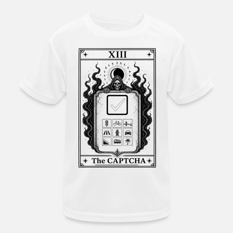 CAPTCHA Curse | Tarot Card Internet Kids Functional T-Shirt