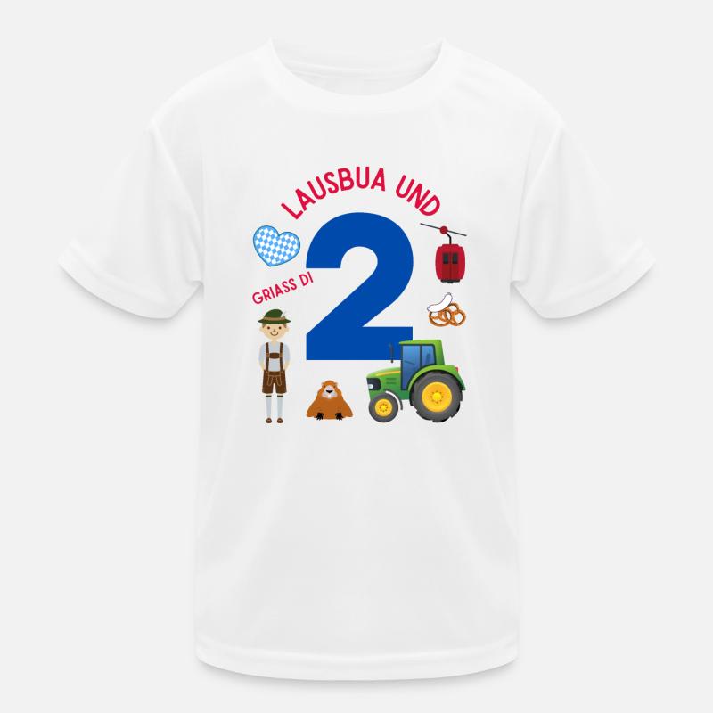 Lausbua und 2 Kinder Funktions-T-Shirt