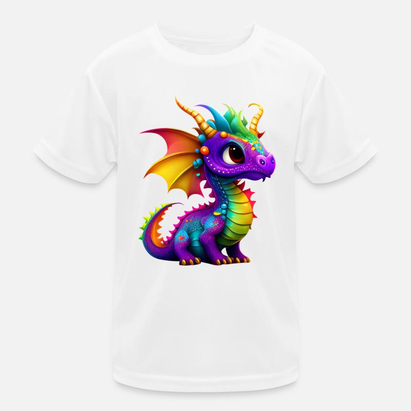 Süßer kleiner Drache Kinder Funktions-T-Shirt