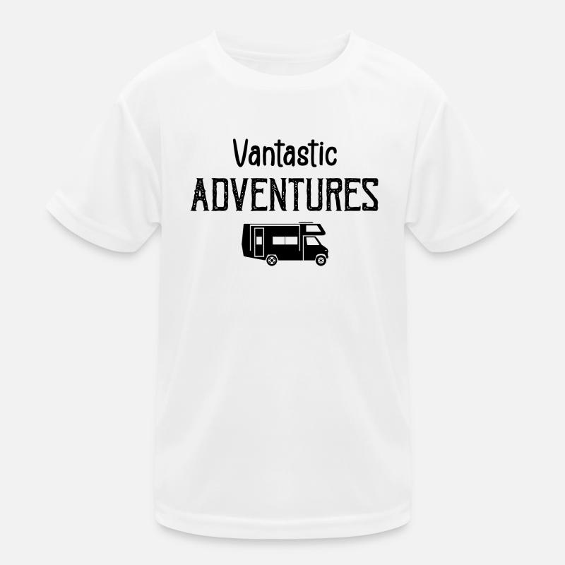 Aventures Vantastic ! Voyages et aventures en van T-shirt sport Enfant