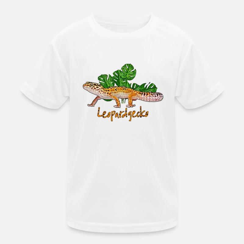 Leopardengecko Kinder Funktions-T-Shirt