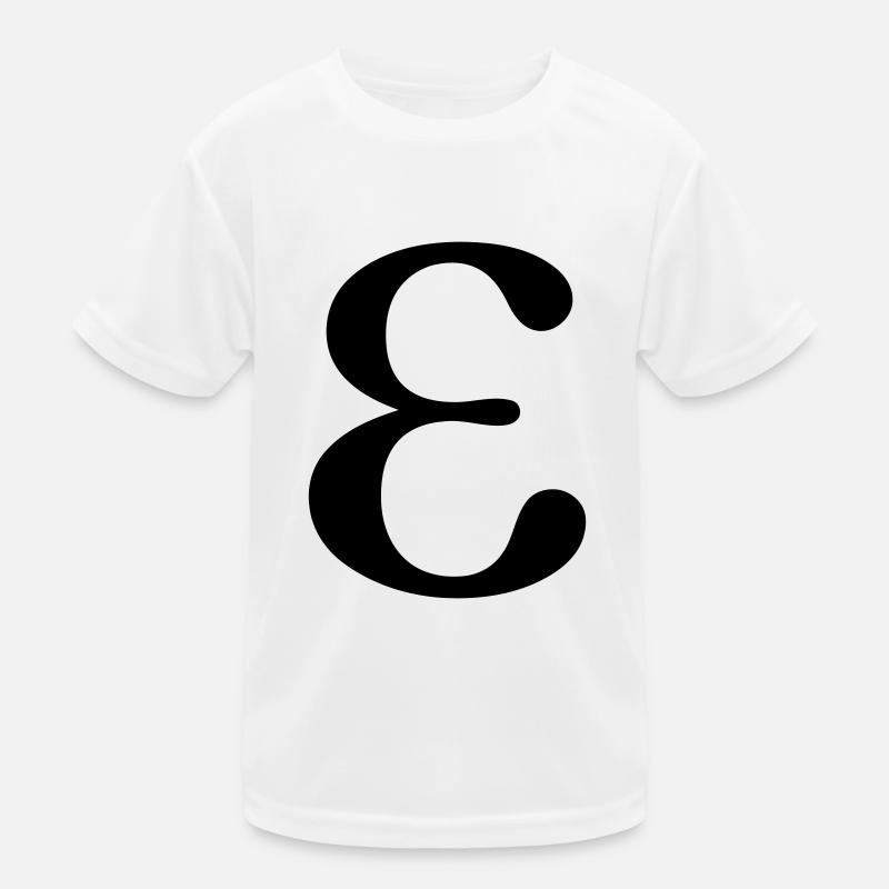 Epsilon griechischer Buchstabe Kinder Funktions-T-Shirt