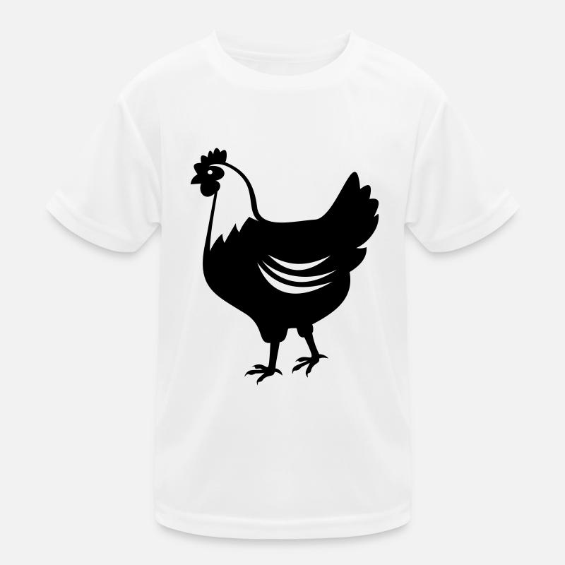 Huhn - Henne Kinder Funktions-T-Shirt