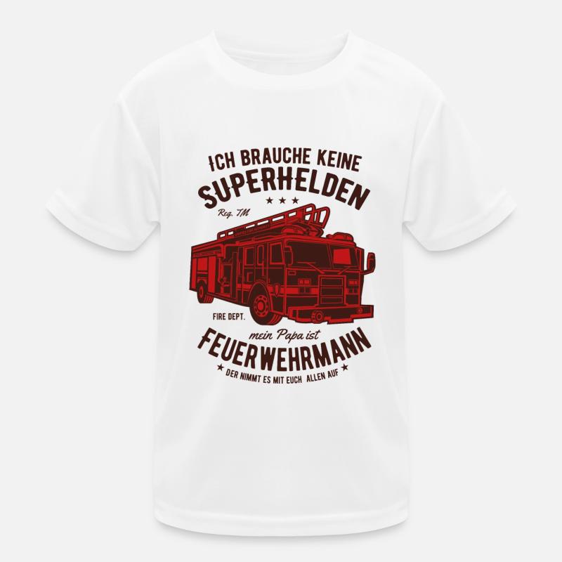Feuerwehr Kinder Funktions-T-Shirt