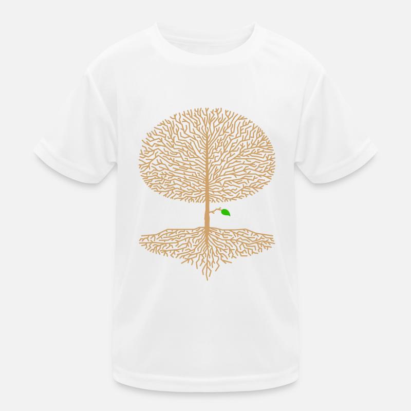 Laubbaum Krone Wald Eiche Buche Natur Ast Hoffnung Kinder Funktions-T-Shirt