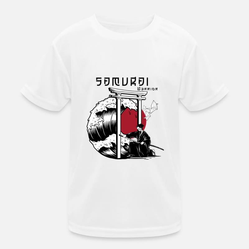 Samurai gegen Welle Kinder Funktions-T-Shirt