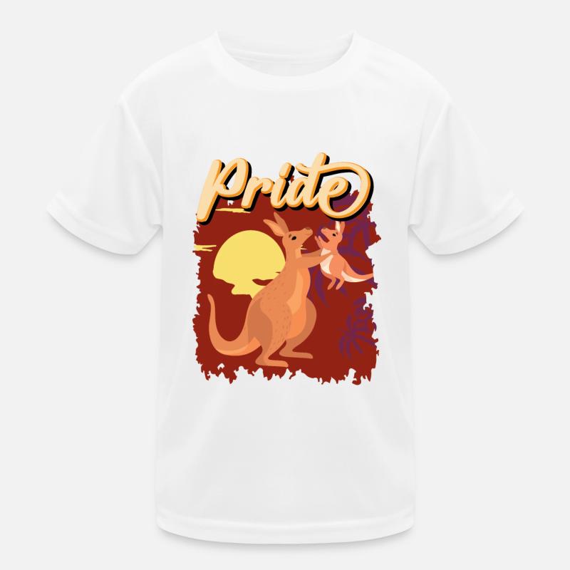 Känguru Mama Pride Kinder Funktions-T-Shirt