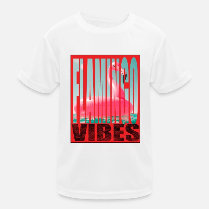 flamingo tshirt design Kids Functional T-Shirt