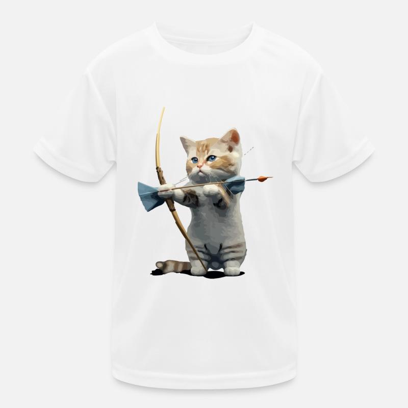 Milo im Bogenschießen Kinder Funktions-T-Shirt
