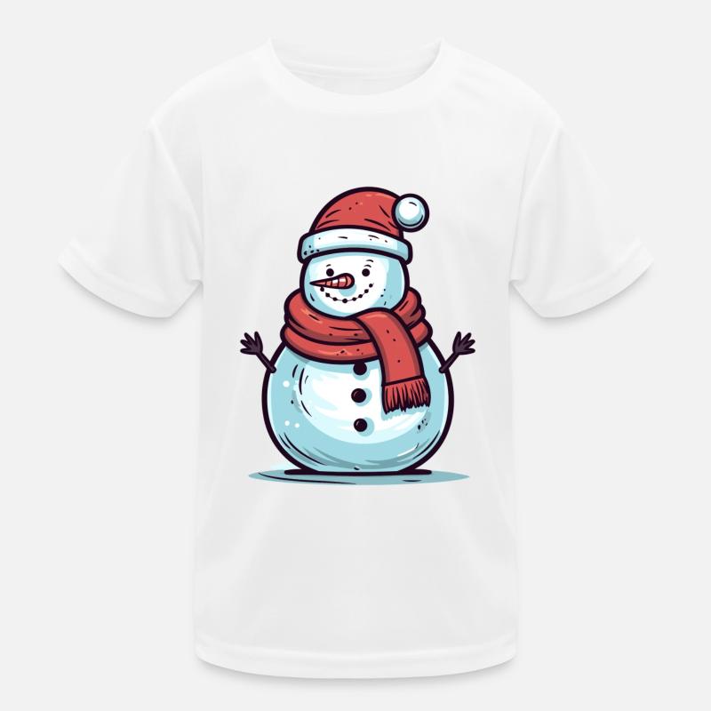 Ich bin der coolste Schneemann Kinder Funktions-T-Shirt