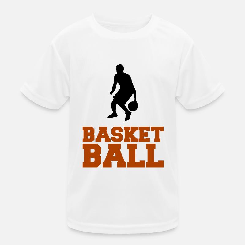 basketball Kinder Funktions-T-Shirt