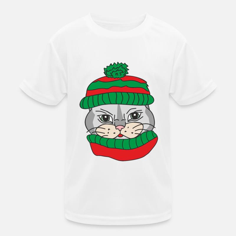 Chat mignon T-shirt sport Enfant