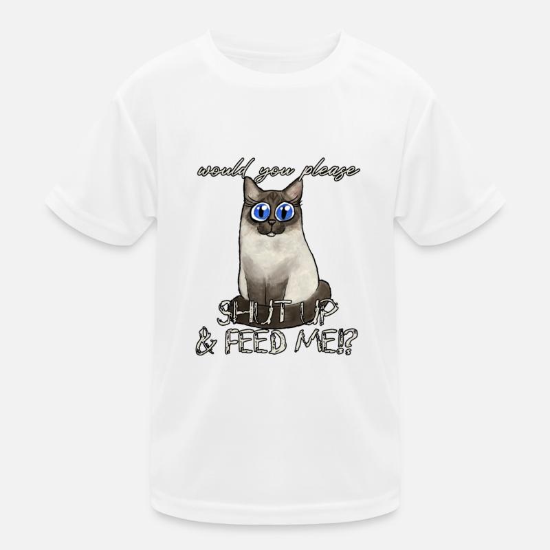 Chat affamé T-shirt sport Enfant