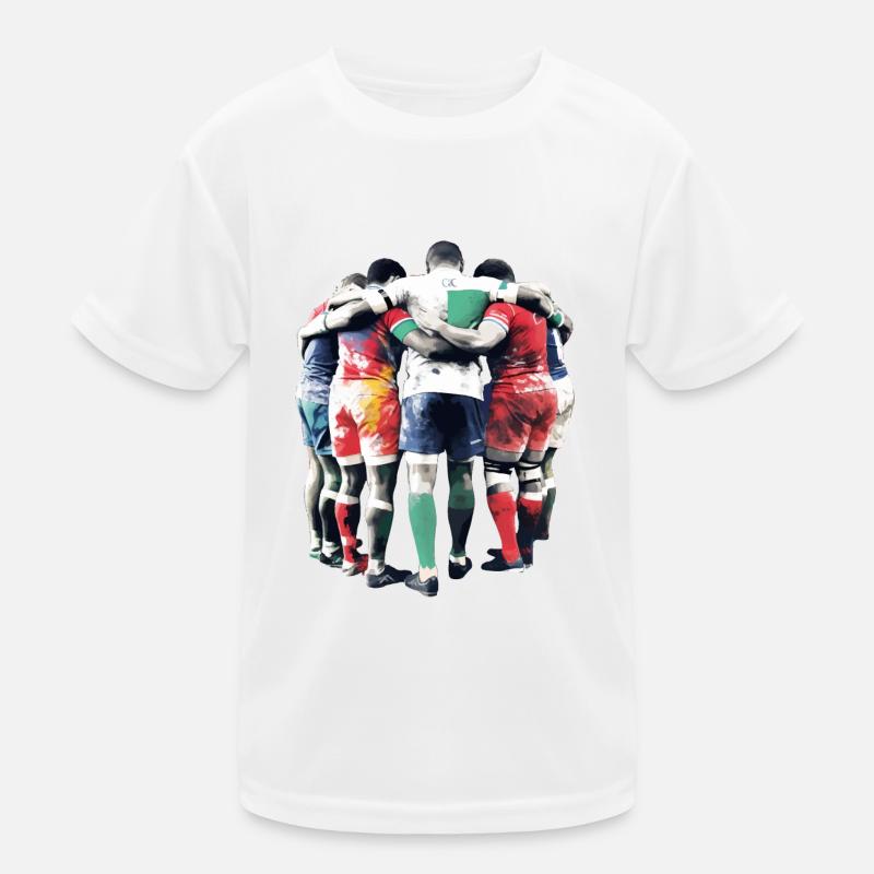 Rubgy-Spieler Kinder Funktions-T-Shirt