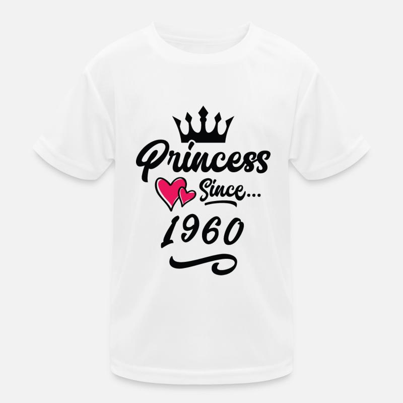 1960 Prinzessin Geburtstag Kinder Funktions-T-Shirt