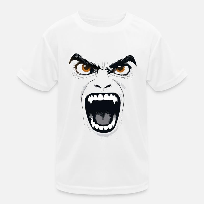 Scary Vampire Face Kids Functional T-Shirt
