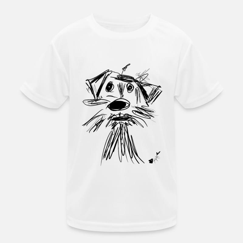 hund zeichnung Kinder Funktions-T-Shirt