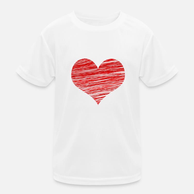 Valentinstag - romantisches Herz Kinder Funktions-T-Shirt