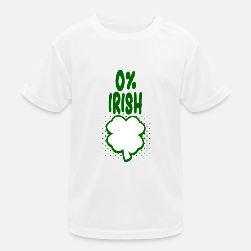 0% Irish - Spaß Tshirt - Geschenk Kinder Funktions-T-Shirt