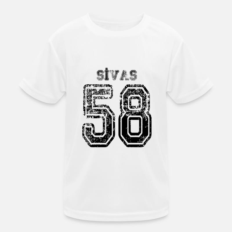 58 Sivas plaque d'immatriculation turque comme un cadeau T-shirt sport Enfant