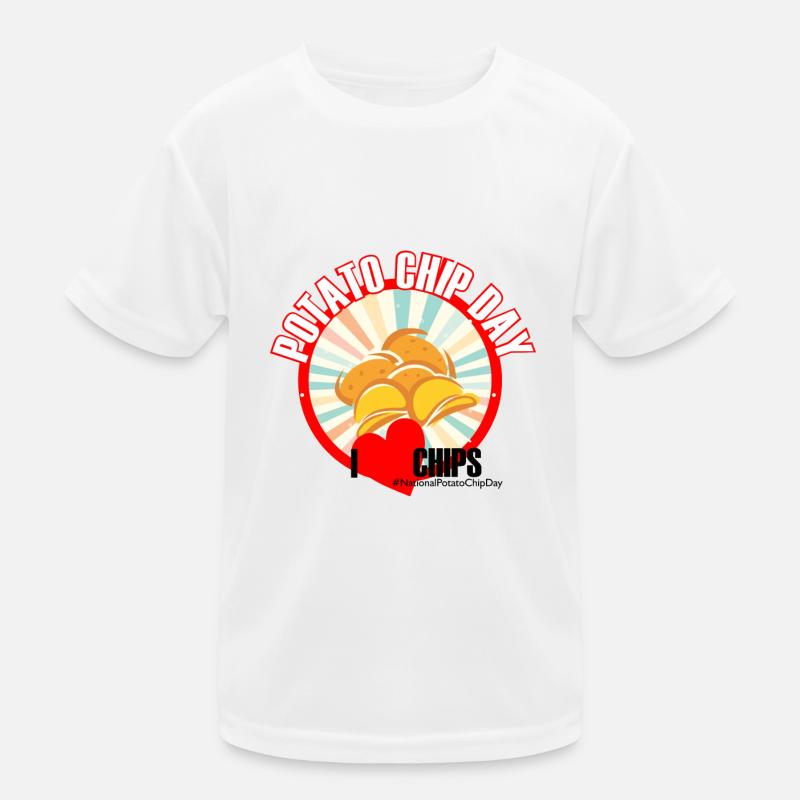 Potato chips day Kids Functional T-Shirt