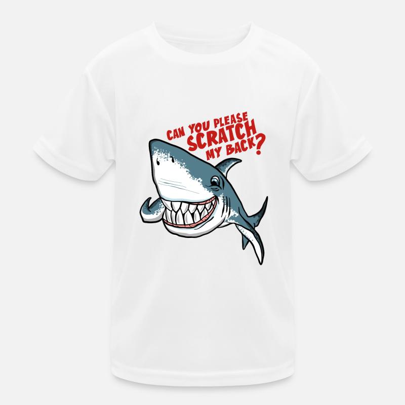 Great White Shark Scratch My Back Kinder Funktions-T-Shirt