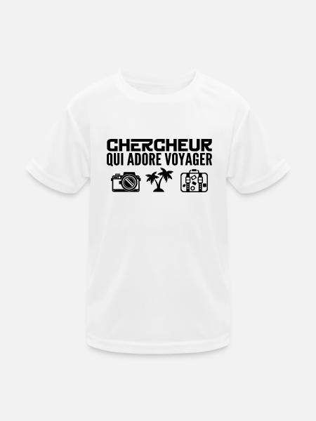 Reisende und Forscher: Leidenschaft und Entdeckung - Kinder Funktions-T-Shirt - Weiß - Vorne