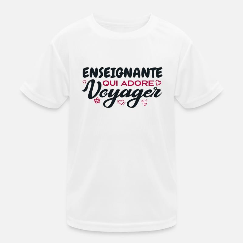 Weltreisender Lehrer mit einer Leidenschaft für das Reisen Kinder Funktions-T-Shirt