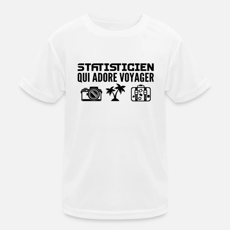 Voyageurs & Statisticiens : Passion & Découverte T-shirt sport Enfant
