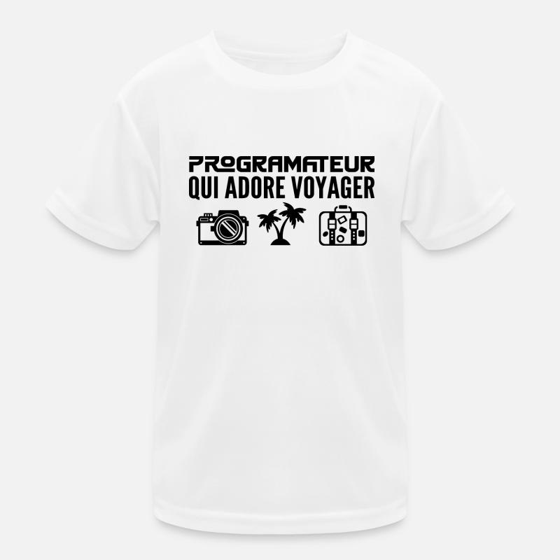 Voyageurs & Programateurs : Passion & Découverte T-shirt sport Enfant